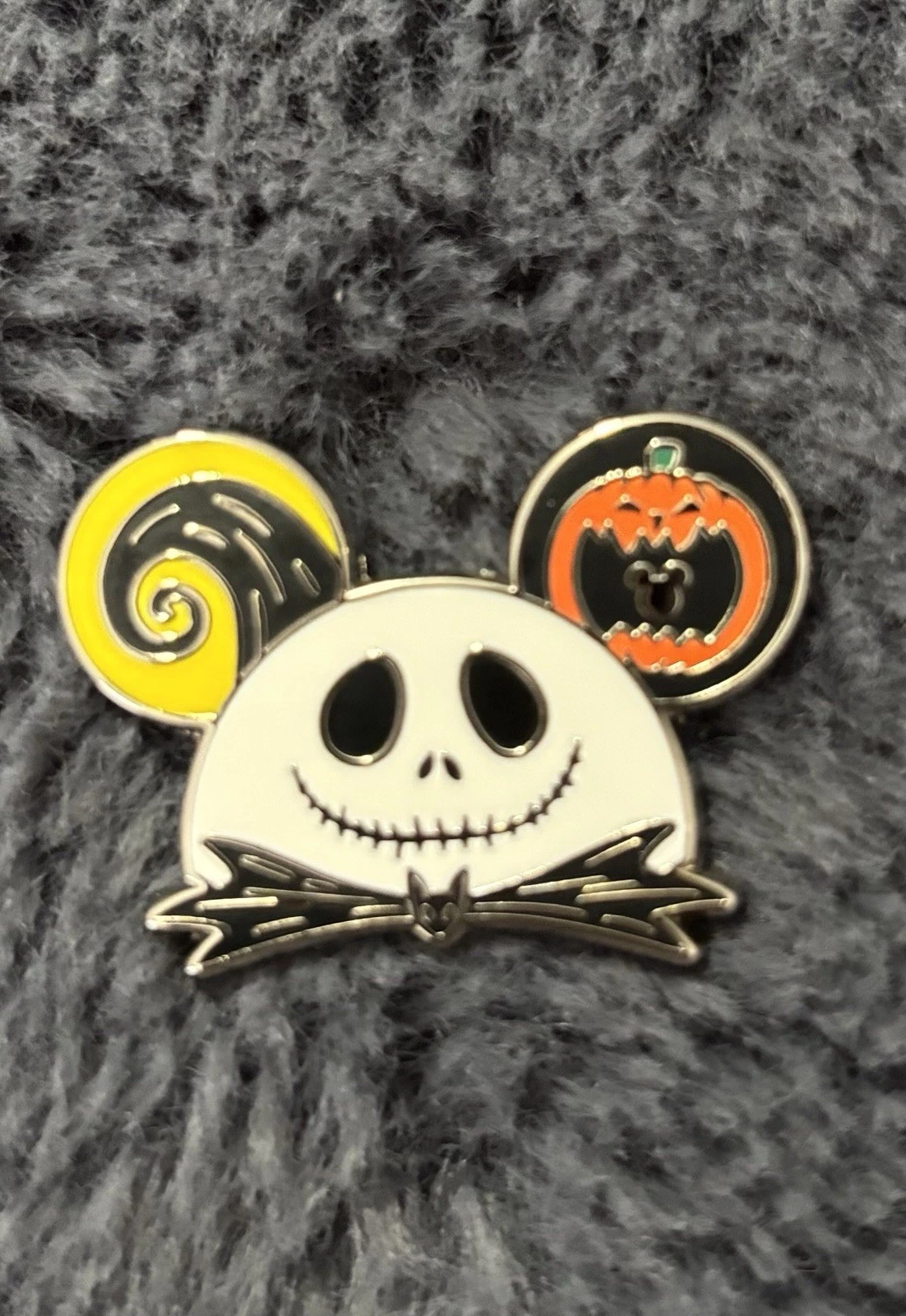 Disney Disneyland 2024 Hidden Mickey Jack Skellington Ear Hat Pin