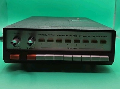 Vintage Realistic Patrolman PRO-77A HI-LO Scanner