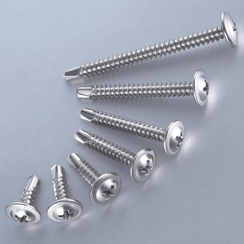(300 un.) #8×5/8” para tornillos autorroscantes de chapa 410 braguero de acero inoxidable - Imagen 3 de 7