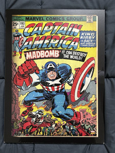Marvel Captain America Madbomb #193 Framed Wall Art, Small 18 in Single Piece