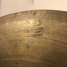 K. Zildjian  CIE Constantinople Trademark Cymbal Crash Hi Hat 13  c.1907-1913