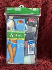 Fruit of the Loom Women's 6pk Bikini Underwear Size 5/S new 