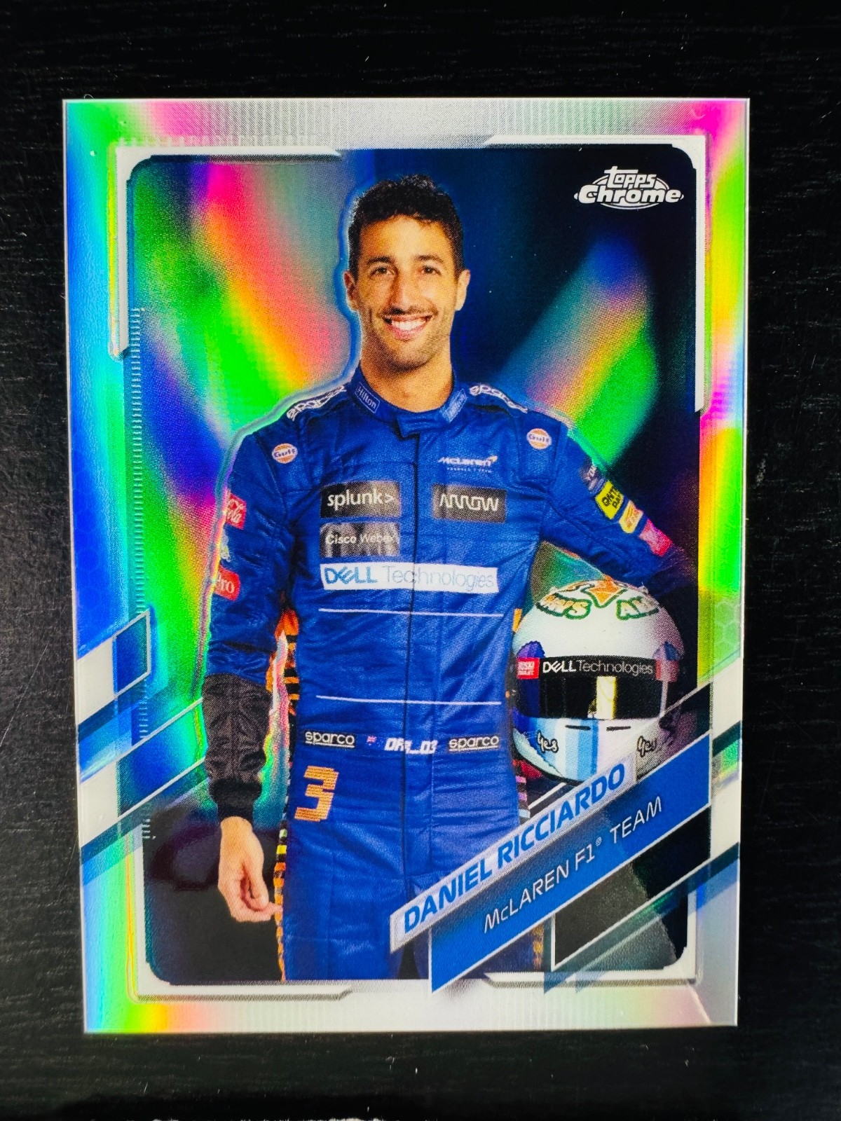 2021 Daniel Ricciardo Refractor Topps Chrome #5 F1 Formula 1