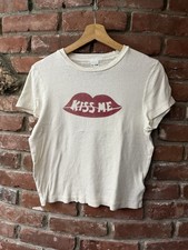 Kiss Me Re Done Baby Tee Shirt L Made In USA
