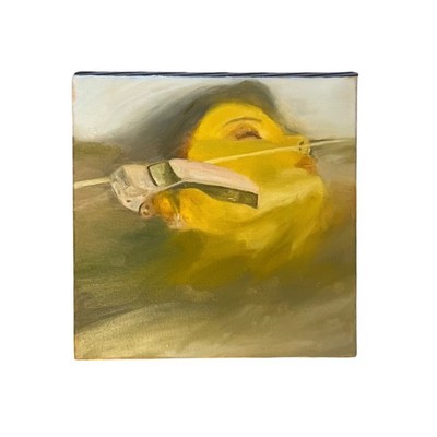original oil painting arab drift outsider art