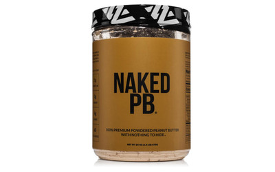 Naked PB 1.5 LB Powdered Peanut Butter - Vegan, No Salt/Sugar, 45 Servings