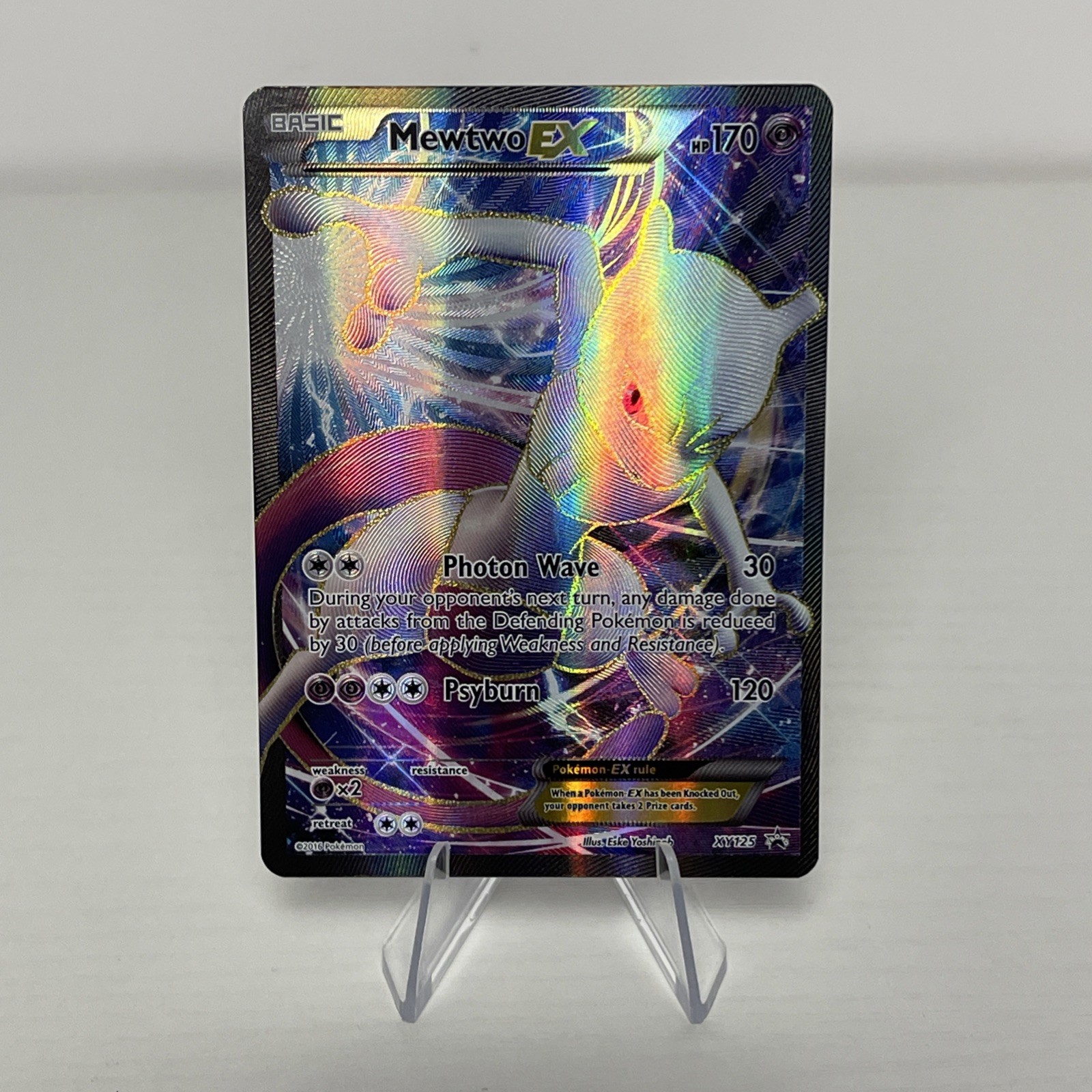 Pokemon XY Black Star Mewtwo EX Promo Super Premium Collection XY125 NM