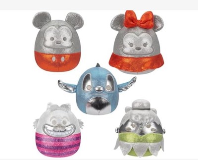 Squishmallows Original Disney 100 5-Inch 5-Pack Plush Box Set Grey Minnie Mickey