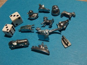 Monopoly Board Game Replacement Pieces 11 Tokens Kitty Cat Dinosaur Penguin Duck