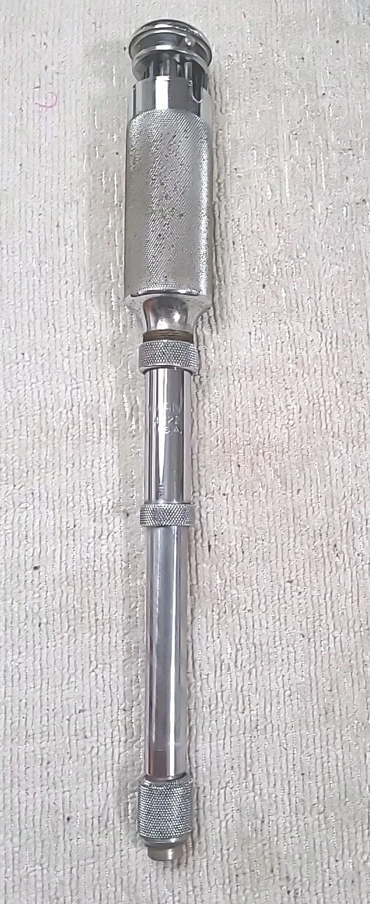 Craftsman DD 94222 Push Drill Tool 8 Bits in Handle Stainless Steel Vintage