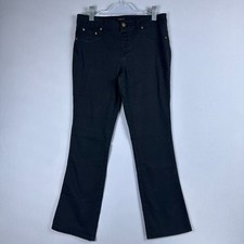 IMAN Bootcut jeans Womens Size Medium Mid-Rise Stretch Cotton Dark Wash Blue