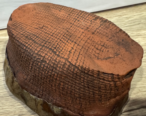 Pottery "Dip" Open Sack Dish - Approx. 14 cm Wide - Picture 9 of 9