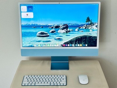 Apple M1 iMac 24インチ 256GB Blue Apple 24 in. iMac with Retina 4.5K 8 core M1 8GB 256GB MGPK3LL A