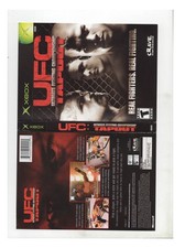 UFC Ultimate Fighting Championship Original Xbox Artwork Only Authentic Original