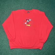 Vintage 90s Mickey Unlimited Disney Retro Mickey Mouse Large Crewneck Sweatshirt