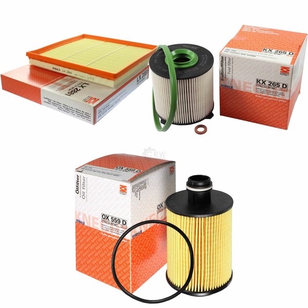 Mahle / Knecht Kraftstofffilter KX 265D Luftfilter LX 2881 ÖLfilter OX 559D-image