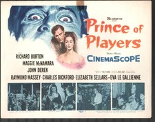 Prince of Players Color Title Lobby Card 11x14 Richard Burton Maggie McNamara