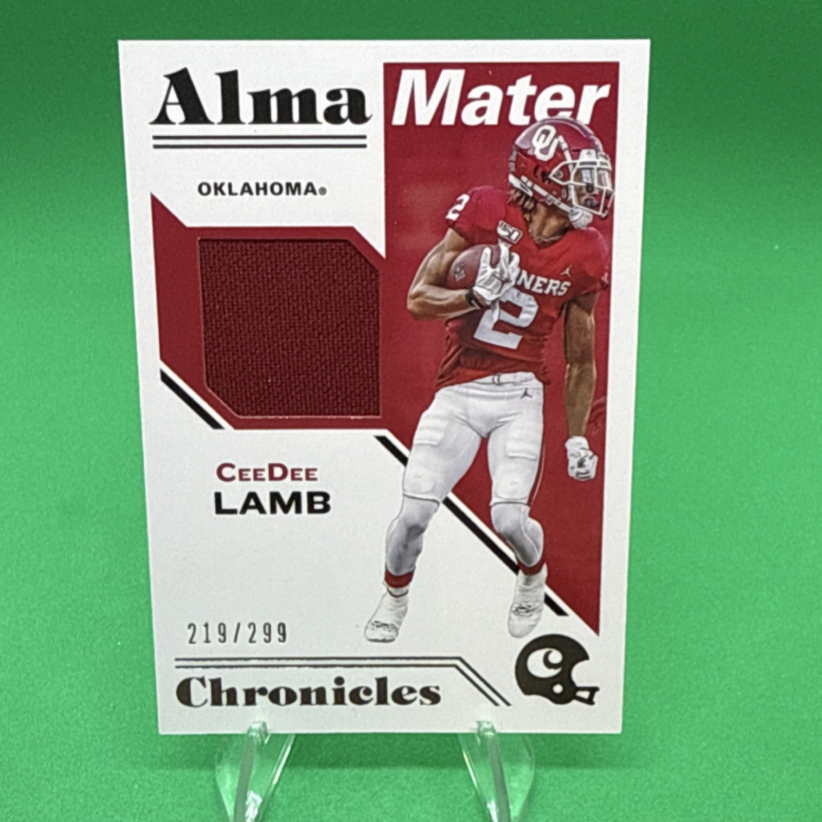 CeeDee Lamb Panini Chronicles Draft Picks Alma Mater Materials #4 Base