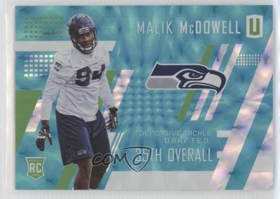 2017 Panini Unparalleled Class of Teal 15/49 Malik McDowell #245 Rookie RC 0f8