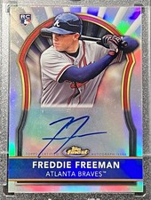 2011 Topps Finest Freddie Freeman #72 Rookie Auto Refractor /499