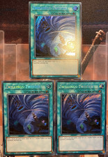 ✅ Yu-Gi-Oh! 3x Zwillings Twister SHVA-DE059 Secret Rare 1. Auflage Playset DE