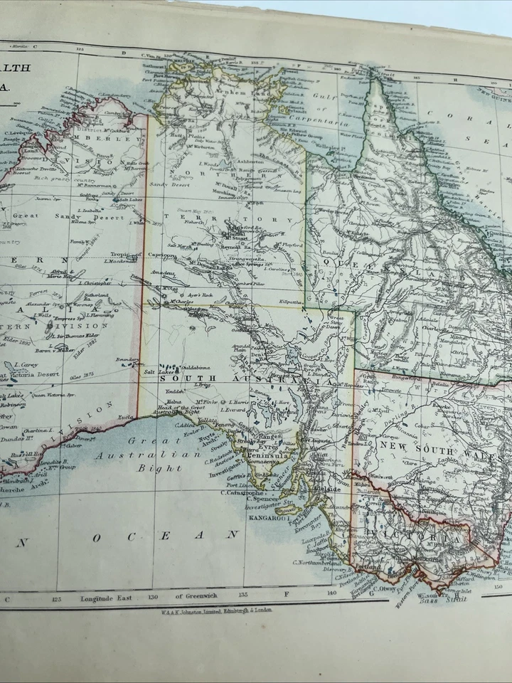 1902: Map Of New South Wales & Victoria WW #88 Commonwealth Of Australia - Image 3 of 4