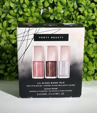 NIB Fenty Beauty by Rihanna Fenty Snackz Lil Gloss Bomb Trio Lip Gloss Set