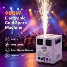 900W Cold Spark Machine DMX512 18ft Stage Wedding DJ Party