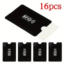 16PCS RFID Blocking Credit Card Sleeves Protector Debit Card Anti Theft Secure