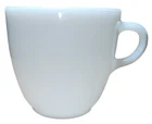 Vintage Pyrex All White Milk Glass Tea Coffee Cup Mug Made in USA 8oz D Handle