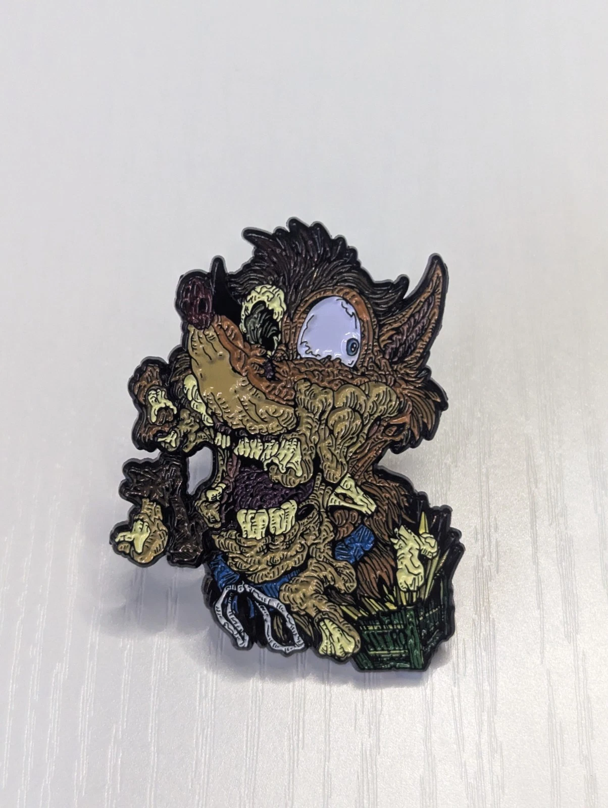 Crash Bandicoot Zombie Abstract Enamel Pin Set Limited Edition Y2K Video Game
