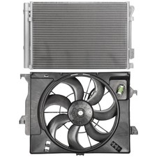 Electric Ac Condenser Cooling Fan Kit Fits Hyundai Accent Kia Rio 2012-2013