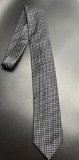 Michael Kors 100 Silk Men's Black/Gray Neck Tie Necktie 58  Lx3-1/4  W