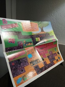 Mapa desplegable RoboCop y Faxanadu - P&oacute;ster insertado promocional Nintendo Power NES
