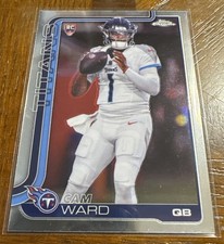2025 Topps Chrome Football Cam Ward Base Rookie RC #314 Tennessee Titans