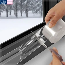 Transparent Weather Stripping Tape 2Inch x 32.8ft Clear Window Door Seal Draft