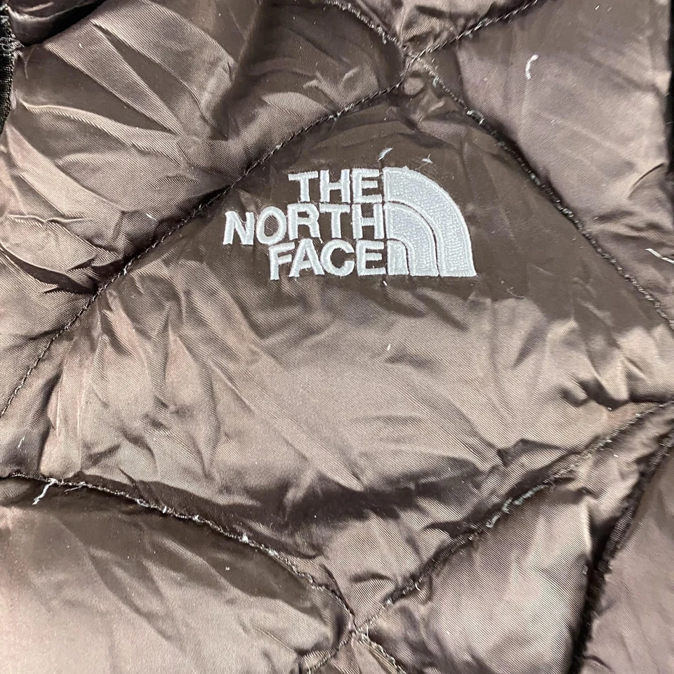 Chaqueta North Face Niñas Mediana Marrón 550 Puffer Acolchada Plumón de Ganso Invierno Cálida Foto 3 de 4