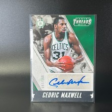 2015-16 Panini Threads Signage 097/199 Cedric Maxwell Autograph Boston Celtics