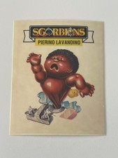 Sgorbions Holidays Clear Clogged Duane / Bye Bye Bobby Garbage Pail Kids Italy