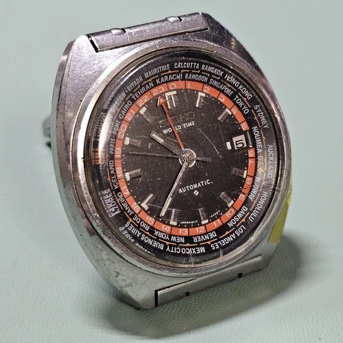 VINTAGE SEIKO WORLD TIME 6117-6400 AUTOMATIC