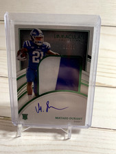 Mataeo Durant Rookie Patch Auto 2022 Immaculate Collegiate Emerald #/13 Duke
