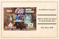 2025 Leaf Pro Set Metal Football Hobby Box
