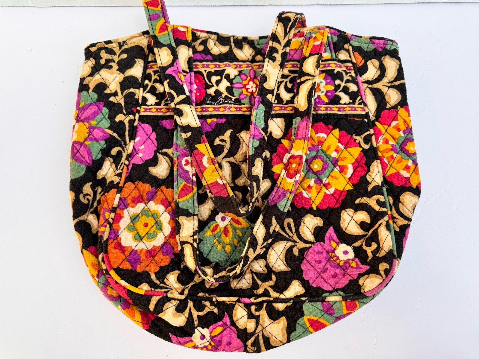 Vera Bradley Suzani Retired Pattern Quilted Shoulder Tote Bag