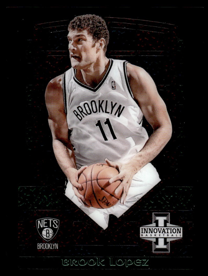 2013-14 Panini Innovation Stained Glass Green Brook Lopez Brooklyn Nets #55