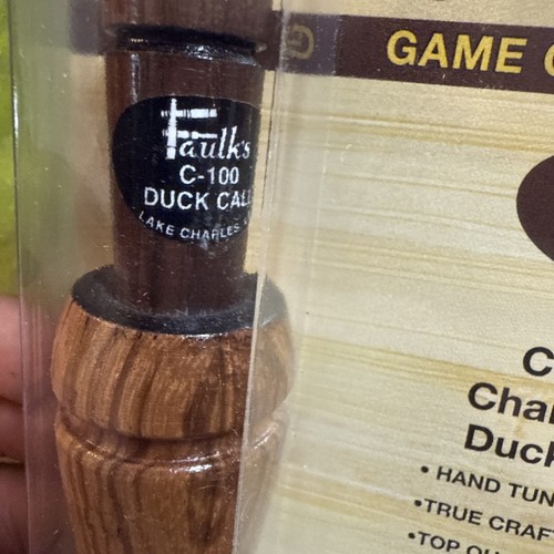 Delux Champion Duck Call 100 Wood New In Package Lake Charles Louisiana USA Made - Picture 5 of 8