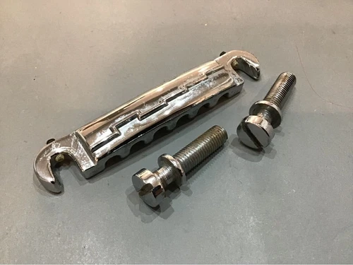 Gibson 1965 Wrap Around Lightning Bar Tailpiece Bridge Chrome Vintage SG
