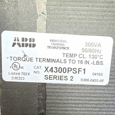 ABB X4300PSF1 Industrial Control Transformer 300VA Step-Down AC-AC 50/60Hz