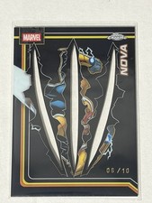 2026 Topps Chrome Marvel NOVA Black Wolverine Adamantium /10 Clawed #89 06/10