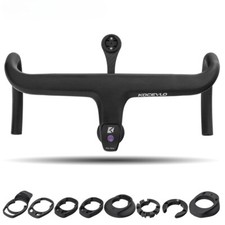 Road Bike Full Carbon Integrated Handlebar Stem 28.6mm with Spacers Drop Bar