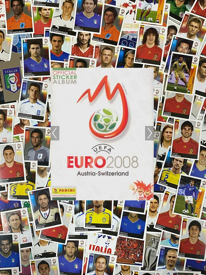 Figurine Panini UEFA Euro 2008 Austria-Switzerland a Scelta da n.358 a 535